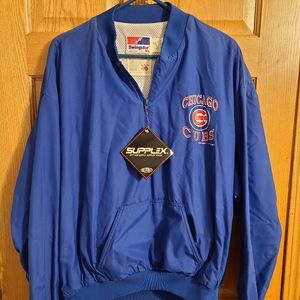 Vintage 1990 Swingster Chicago Cubs Windbreaker Pullover Brand New Mens Sz XL